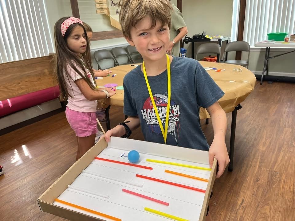 A proud craft at Vacation Bible School